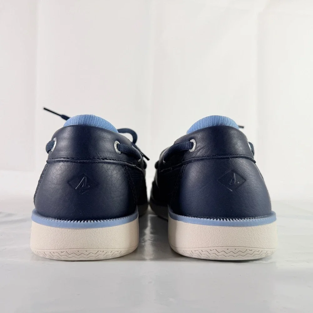 Sperry Surveyor 2-Eye TMBL Navy Leather Boat Shoes Men's Size 11 NIB